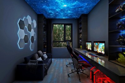 现代电竞房3D模型下载
